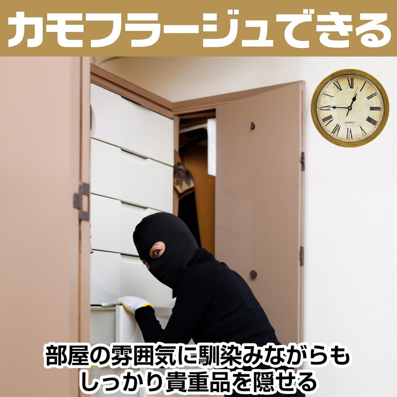 IMPACT Online Safe Small Home Hidden Door Wall Clock Piggy