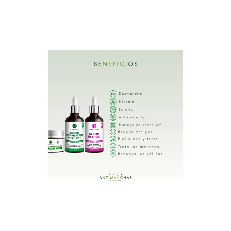 Pack Pureza Natur Serum Retinol Pack Aclarante Serums