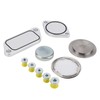 EGR Plug Kit 5pcs Aluminium Alloy Gaskets 5pcs Rubber Plugs