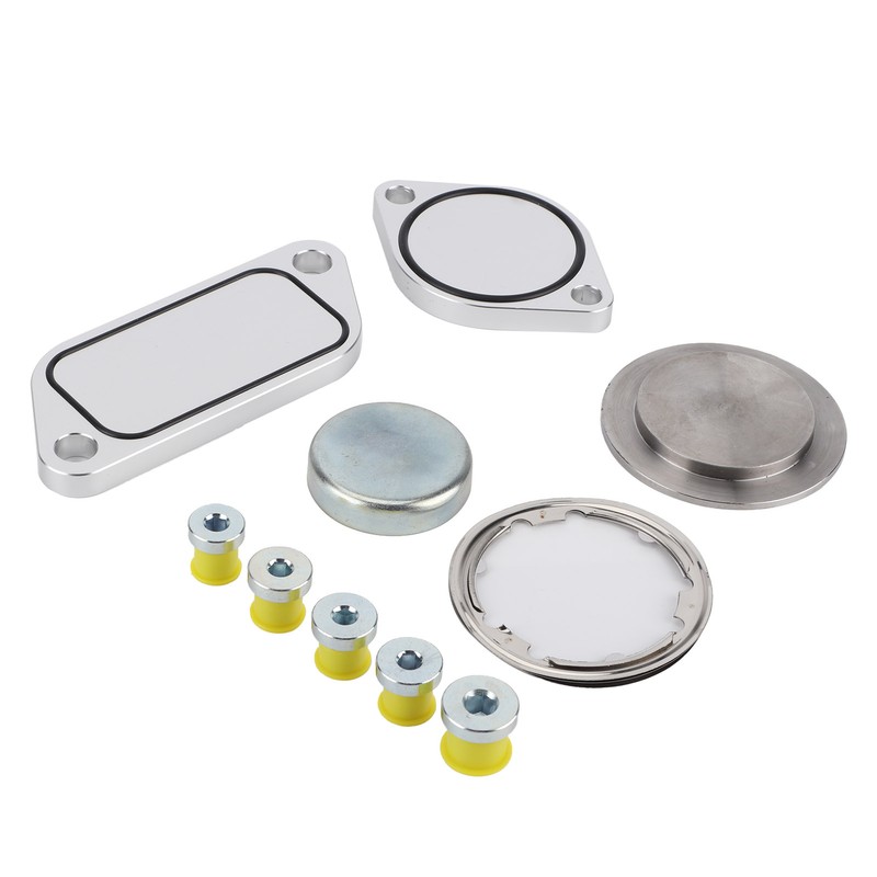 EGR Plug Kit 5pcs Aluminium Alloy Gaskets 5pcs Rubber Plugs