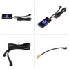 KIMISS Motorcycle Digital Water Thermometer Gauge Blue Light