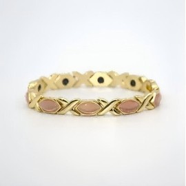 Copper Bracelet for Women,Pure Copper MagneticBracelets,Natural Unique Gemstone,Gifts forWomen,Adjustable,Outdoorfun Durability, Jewelry Gift:_pink 