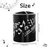 Boerni Music Note Pencil Container, Black Music Notes Melody Theme
