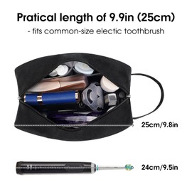 Travel Toiletry Wash Bag for Men and Women Traveling Dopp Kit Shaving Bag for Toiletries Accessories (Black)