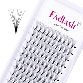 Ready-to-Use Fan Eyelash Extension, 10D, 0.07 mm, D Curl, 9 mm, Volume Eyelashes, Pre-Fanned Eyelashes, Premade Volume Lashes