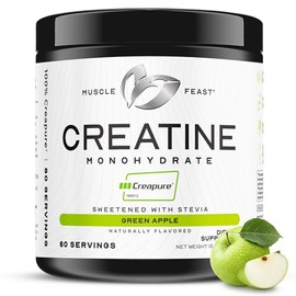 Muscle Feast Creapure Creatine Monohydrate Powder, Vegan Keto Friendly Gluten-Free Easy to Mix, Muscle Recovery Supplement, Creatine for Muscle Growth