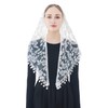 Wgior Triangle Catholic Church Veils Floral Lace Scarf Mass Mantilla
