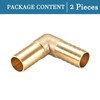 QUARKZMAN 19 mm Dmr 90 Degree Barb Hose Connector Brass
