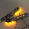 HIYOYO - Soportes de señales de giro LED cromadas para