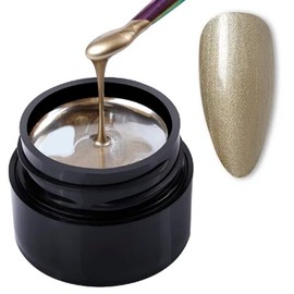 Dan's - Gold Metallic Gel Paint for Nail Art | Soak-OFF UV/LED Precision Gel Painting for Salon