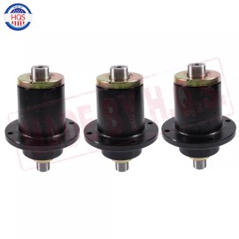 HQS 3 Pack Deck Spindle 037-6015-00 For Bad Boy ZT CZT Pup 48 50 52 60 Inch Deck