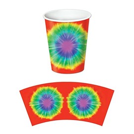 Tie-Dyed Beverage Cups