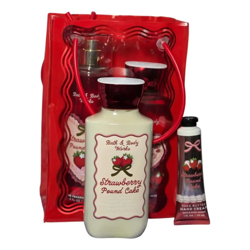 Bath And Body Works Set De Regalo Strawberry Pound Cake