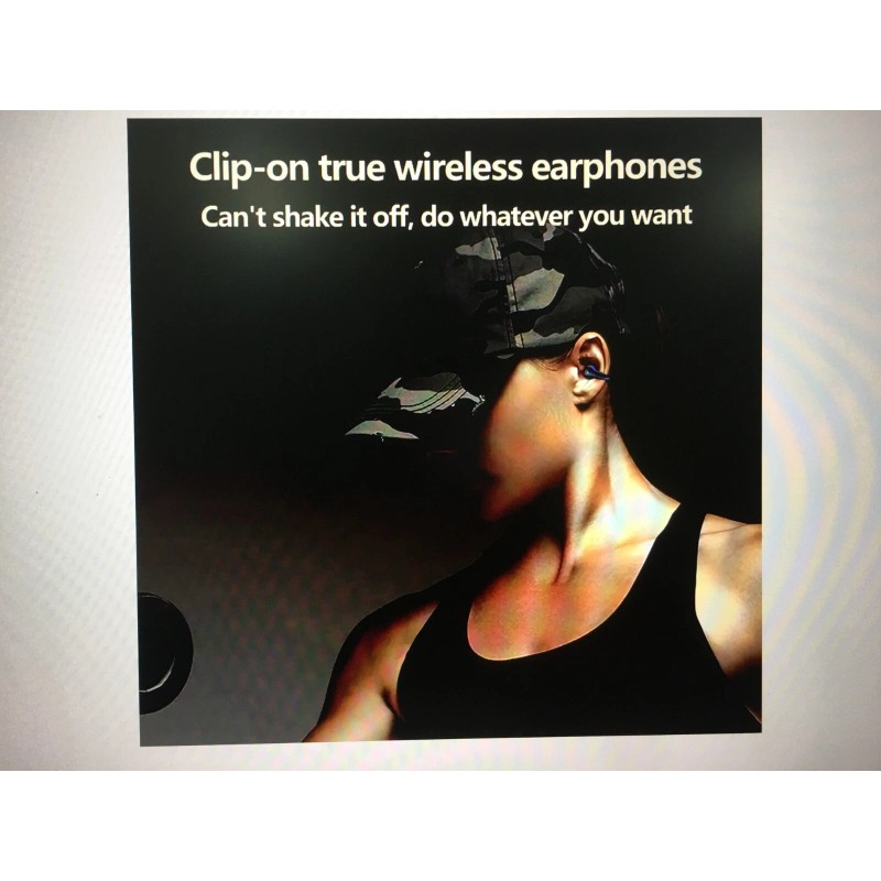 Ring EAR Earbuds Wireless Bluetooth, Q80 Ring clip protection Earbuds