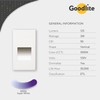 Goodlite Vertical LED Indoor Outdoor Step Light, 3w 125lm, 120v,