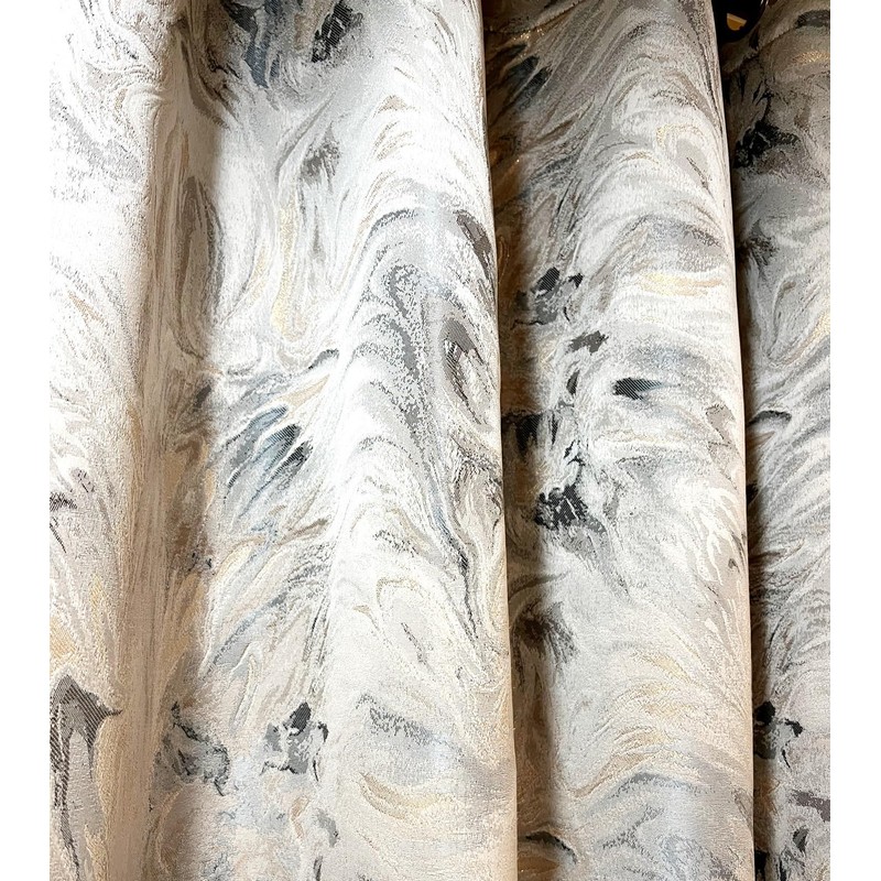 Extra long jacquard curtains with abstract pattern (1 Panel) custom