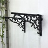 [Set of 2] Shelf Bracket, Iron Antique Style Bracket, Cast