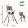 Evolur Zoodle 2 in 1 Convertible Baby High Chair in