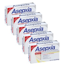 Asepxia Cleansing Bar Neutral, 4 Ounce Multipack (Pack of 5)