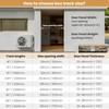 TOPCCJHHD 6FT/72'' Box Rail Sliding Barn Door Hardware Kit Ceiling