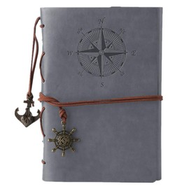 Leather notebook, vintage blank diary, travel diary, refillable journal, sketchbook, blank book, ring binder, Christmas, Valentine's Day, birthday, anniversary, gift.