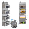 BrilliantJo Over Door Storage Organiser, 4 Pockets Soft Fabric Hanging