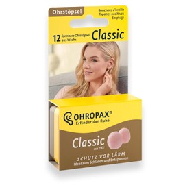 Ohropax - Tapones para los oídos clásicos - 12 tapones para los oídos