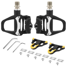 Klickpedale für Rennrad & MTB - Nylon-Kompositgehäuse mit Chromoly-Stahlachse - Kompatibel mit SPD SL System - Inkl. Cleats & Werkzeugset