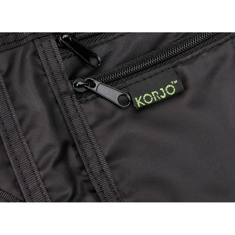 Korjo Ultralight Money Belt, 2 Large Zippered Compartments, Concealed Credit