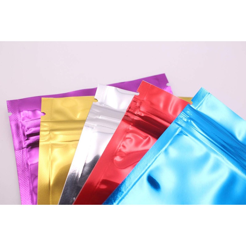 100PCS Thicken Double-Sided Metallic Mylar Foil Self Sealing Flat Bag