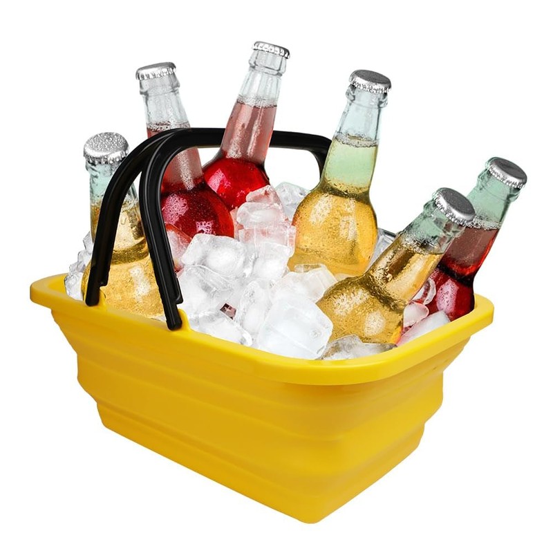 Windshield Car Squeegee and Collapsible Washing Bucket Combo Set, 2