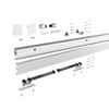 JUBEST 6FT Sliding Barn Door Track Kit, Aluminium Box Rail