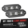 MICTUNING 2pcs 40w LED Work Light Bars Driving Fog Light