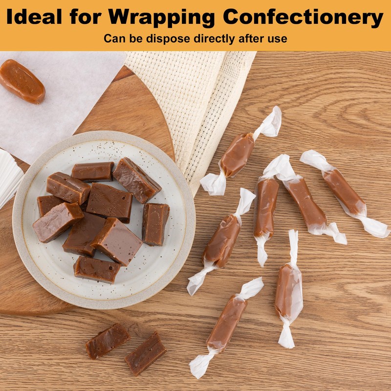 AENTGIU Candy Wrappers for Homemade Candy - 5x5 Inches 300