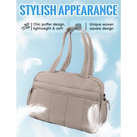 Ausing Lightweight Gym Bag with Waterproof Pocket Perfect for Travel Fitness and Daily Use Dark Brown