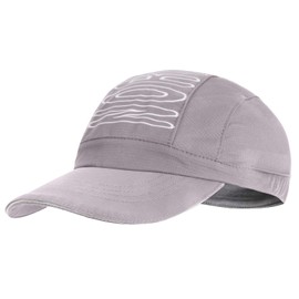 AYPOW Waterproof Baseball Cap Unisex, Quick Dry Sport Running Cap with Reflective Brim Men Women, UV Protection Sun Hat Adjustable Folding Lightweight Outdoor Hat for Golf Walking Camping Grey