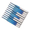 10PCS Carbide End Mill,PCB SMT CNC End Mill Engraving Bits,Corn