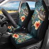Wanyint Sea Turtle Flower Teal Car Seat Cover for Women