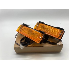 KK 1968 Impala Biscayne Bel Air SS Parking Turn Light Lamp Lens Assembly Pair