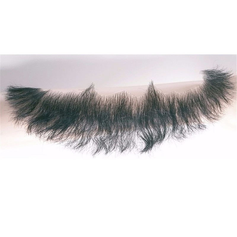 Remeehi Beard Middle-Aged Moustache Men Human Hair Adult Handmade Prop