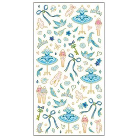 Takeimiki [Sticker Sheet] Edge Foil Clear Seal / Princess Florina and Blue Bird Animal