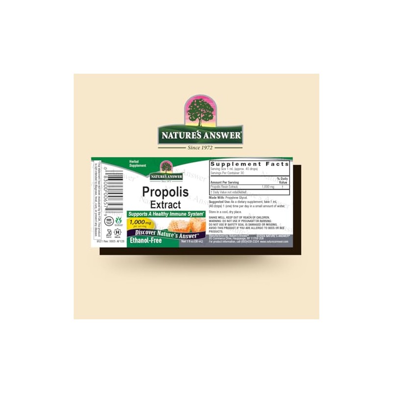 Nature's Answer | Propolis Extract, 2 000 Mg, 1 Oz