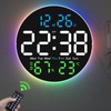 JoFomp LED Digital Wall Clock Large Display, 10" Digital Alarm
