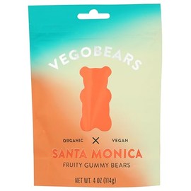 Vegobears Organic Fruity Gummy Bears, 4 OZ