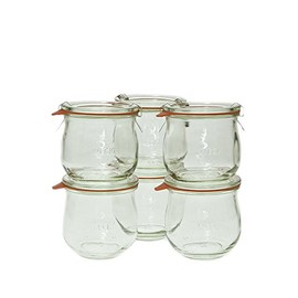 Weck 746 0.36 Liter Tulip Jar, 12.5 Oz - Set of 6
