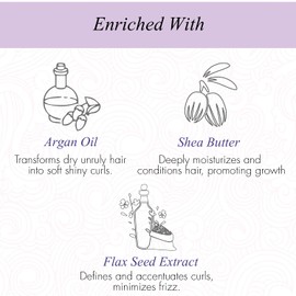 Curl Up Curl Defining Cream - All In One Leave In Curl Cream Moisturizes, Enhances Natural Curl Definition & Provides Medium Hold to Dry Frizzy, Wavy & Curly Hair 150g