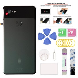 GREEN FUSION Compatible with Pixel 3 XL Back Cover Replacement, Pixel 3 XL Back Housing Door for All Carriers, Includes Repair Tools & Instruction, Black
