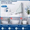 Splash Guard for Bathtub, 2-Piece Shower Splash Guard with Clear