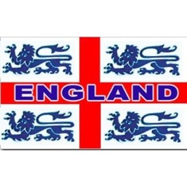 England 4 Lions Flag