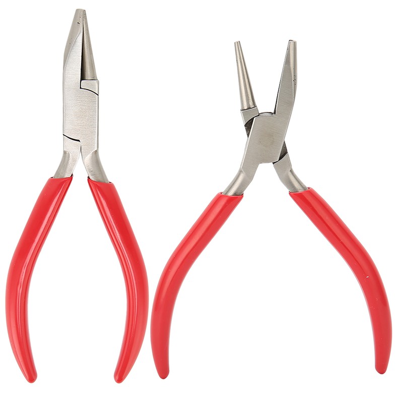 Jewelry Plier Slotted High Carbon Steel Rubber Handle Wire Bending